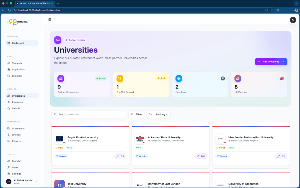Universities Network